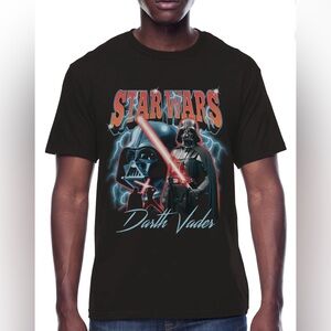 NWT - Darth Vader Graphic CrewT-Shirt, Three Vader Moon